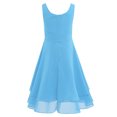 thumbnail image 2 of Aislor Kids Girls Sleeveless Chiffon Layers Lyrical Dress Bridesmaid Wedding Party Flower Girls Dress, 2 of 7