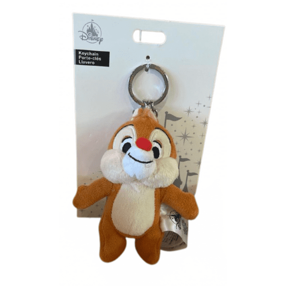 Disney Parks Dale Plush Keychain With Acorn Charm New With Card