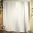 thumbnail image 3 of Vertical Hard Window Patio Blinds - Alabaster, 84" L x 78" W Ribbed & 3-1/2-Inch Vane - Easy Installation for All Patio Doors, Hardware Included - Aluminum Track for Durability, An, 3 of 6