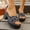 Black#744, variant on RuiJiao Women's Heart Print Sandals Open Toe High Heel Slip-On Non-Slip Synthetic Rubber Sole Black White