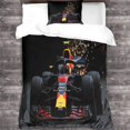 thumbnail image 3 of Formula 1 3d Duvet Cover Sets, F1 Bedding Set And Pillowcase For Single Or Double Bed Microfiber With Zipper Closure 2 Pcs Single, 3 of 5