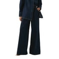 thumbnail image 3 of Women'S Drawstring Wide Leg Jeans Low Waisted Loose Fit Denim Pants S, 3 of 8