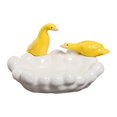 thumbnail image 2 of Ndeja de ratija de joyería Yinane plato decorativo de cerámica blanca, 2 of 8
