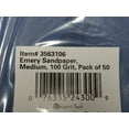 thumbnail image 2 of Emery Sandpaper, Medium, 100 Grit, 50 Per Pack, 2 of 2