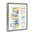thumbnail image 3 of Stupell Industries Fill Your Own Cup Tea Gray Framed Floater Canvas Wall Art, design by Elizabeth Tyndall, 3 of 9