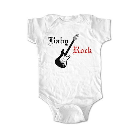 

Baby Rock Guitar - wallsparks cute & funny Brand - baby one piece bodysuit - Great baby shower gift!