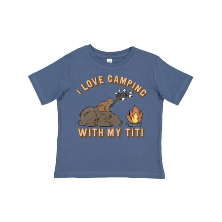 

Inktastic I Love Camping with My Titi Gift Toddler Boy or Toddler Girl T-Shirt