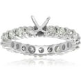 thumbnail image 1 of Bague de Fiançailles Semi-Monture Éternité Diamant 2ct Bague Blanche 14K, 1 of 3