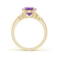 thumbnail image 2 of ANGARA Natural 2.28 Ct. Amethyst Solitaire Ring in 14K Yellow Gold for Women (Ring Size: 9.5), 2 of 9