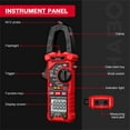 thumbnail image 4 of HABOTEST HT212A Clamp Meter,2000 Count Multimeter,Automatic High Precision Digital Ammeter Clamp Meter for AC/DC Voltage, AC Current, NCV Clamp Multimeter, 4 of 14