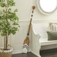 thumbnail image 2 of DecMode White Wood Novelty Canoe Oar Paddle Wall Decor with Arrow and Stripe Patterns, 2 of 9