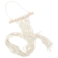 thumbnail image 3 of GOOHOCHY 1 juego de colgador de sombreros de macramé, tapiz, para colgar en la pared, soporte de exhibición de sombreros de doble capa, 3 of 8