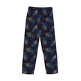 thumbnail image 3 of Vsdgher Peacock Feathers Print Mens Pajama Pants Sleep & Lounge Pants, PJ Bottoms With elastic waistb and Pockets, 3 of 5