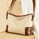 thumbnail image 5 of Carteras y bolsos de cuero para mujer Bolsos tipo cartera con asa superior Bolsos de mano Carteras de mano para mujer blanco roto, 5 of 5