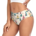 thumbnail image 2 of Fotbe Reto Marine Nautical Calzones Estampados para Mujer – Ropa Interior de Algodón, Cómoda, Suave y Elástica-X-Large, 2 of 6