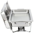 ZENY 4 Pack Premier Chafers Stainless Steel Chafing Dish 8 Qt. Full