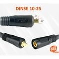 thumbnail image 3 of 150 Amp Welding Lead Extension - Dinse 10-25 Male/Female Connectors - #4 AWG cable (100 FEET), 3 of 5