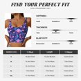thumbnail image 5 of Pofeuu Blue Skull Rose Print Sports Bra for Women Sexy Vest Yoga Running Gym Fitness Crop Bras Tops-Medium, 5 of 8