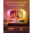 thumbnail image 2 of Apliques de pared PopoIron recargables de madera con LED y 15 colores RGB, 2 of 9