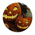 thumbnail image 4 of BANET Elastic Edged Polyester Fitted Table Cover, Happy Halloween, Pumpkins Treat Or Trick, Decorative for Your Table Fit for Round Table 31"-35, 4 of 8