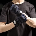 thumbnail image 3 of Guantes antideslizantes con mancuernas para hombre y mujer, Protector de muñeca para levantamiento de pesas, Crossfit, culturismo, entrenamiento deportivo, gimnasio, 3 of 4