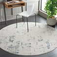 thumbnail image 2 of SAFAVIEH Parker Tyson Distressed Polyester Area Rug, Taupe/Grey Blue, 6'7" x 6'7" Round, 2 of 8