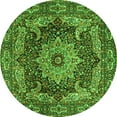 thumbnail image 1 of Ahgly Company Indoor Round Persian Green Traditional Area Rugs, 5' Round, 1 of 1