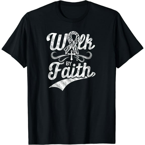 Mindful Christian Religious Zebra Ribbon Carcinoid Cancer T-Shirt