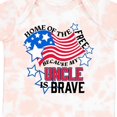 thumbnail image 4 of Inktastic Home of the Free Because My Uncle is Brave Boys or Girls Baby Bodysuit, 4 of 5