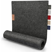 Felt Table Runner 60x15 inch I Felt Table Runner with Leather I Heat Resistant, Washable Scandi Table Runner Felt for Table Decoration, Home Decoration (Anthracite)