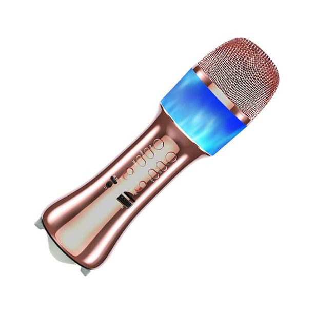 Micrófono inalámbrico Inteprter KTV Altavoz Rosa dorado
