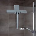 thumbnail image 4 of Escobilla de goma para ducha, limpiacristales, escobilla de goma con hoja de silicona y gancho de soporte para baño, cocina, vidrio de automóvil, espejo, puerta y azulejo, 4 of 5