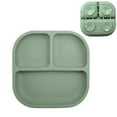 thumbnail image 2 of Baby Plates with Suction Silicone Divided Plates for Toddlers 3 Compartment Non Self Feeding Dishwasher Microwave Safe BPA Free Kids Plates for High Chairs Tables Travel 7.36x7.09 Inches, 2 of 6