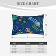 thumbnail image 6 of Balery Dinosaur In Space Bedding Queen Pillow Cases - Envelope Closure - Soft Brushed Microfiber Fabric - Shrinkage and Fade Resistant Pillow Cases-20"x30", 6 of 9