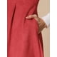 thumbnail image 5 of Vestido Pinafore Chic INSPIRE para Mujeres, Vestido Casual Vintage Sin Mangas de Ante Sintético, Talla S, Rojo, 5 of 6