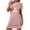 Pink, variant on MuZeFu Short Sleeve Nightgown Sleep Dress for Women Sleepwear Women's Oversized Short Nightgown Fashion Chest Print Short Sleeve Nightdress