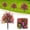 Colorful, variant on Artificial Flowers 1 Morning Glory Bush with Detachable Garden Stake 60cm for Outdoor Decor