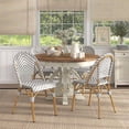 thumbnail image 2 of Furniture of America Acti Aluminum Patio Dining Chair in Pink (Set of 2), 2 of 10