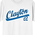 thumbnail image 2 of MLBPA Clayton Kershaw 22 Adult White Crew Neck Short Sleeve T-shirt-Large, 2 of 7
