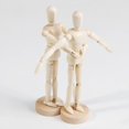 thumbnail image 2 of KAIYANG Maniquíes de arte humano Maniquíes para bocetos Carboncillo Decoración de escritorio de oficina en casa Juguetes para niños, 2 of 3