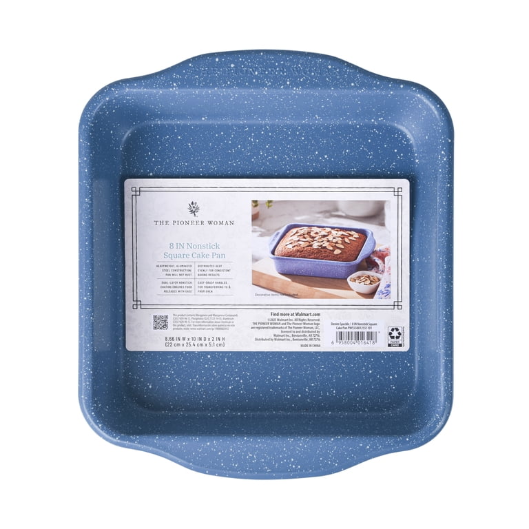 The Pioneer Woman 8-Inch Square Nonstick Cake Pan Aluminized Steel