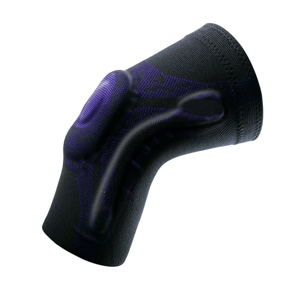 Eigraketly 1 Uds. Rodillera elástica 3D, Protector de rótula, rodillera de silicona con resorte, rodillera, baloncesto, correr, deporte, compresión, Gimnasios en casa morado negro METRO Eigraketly OD000641-06