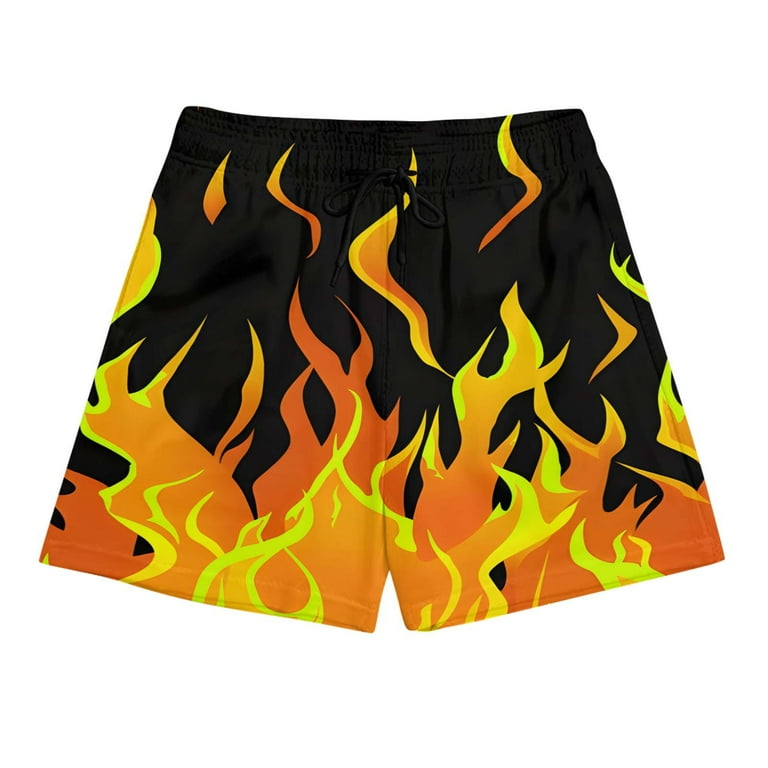 ZCFZJW Men's Swim Trunks Elastic Waistband Board Shorts Cute 3D