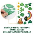 thumbnail image 3 of Pegatinas decorativas para ventana del día de San Patricio, pegatinas de trébol para ventanas de cristal, calcomanía para ventana de trébol de buena suerte para fiesta en casa, 3 of 5