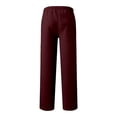thumbnail image 6 of Summer Pants for Men Cotton Regular Fit Hiking Pants Breathable Dress Pants Beach Summer Lightweight Trousers, 6 of 6
