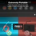 USB C to HDMI Cable for Switch/OLED, Portable Switch Dock 4K HDMI TV