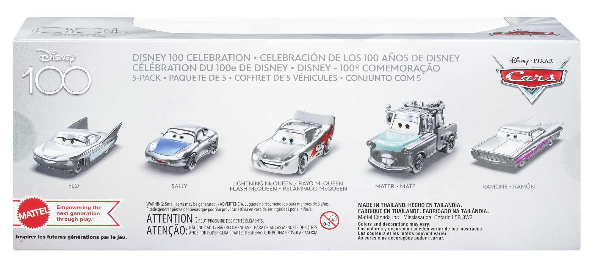 カーズ ディズニー100 5PACK Disney Pixar Cars - Brand New Diecast Disney 100 Celebration