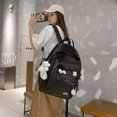 thumbnail image 4 of Bolsa Mochila Likrtyny de nailon informal Para viaje escolar con varios bolsillos negro, 4 of 9