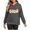 3#Dark Gray, variant on Womens Hoodies Fall Winter Thermal Fleece Lined Long Sleeve Hooded Pullover Christmas Screen Print Casual Fashion Loose Fit Sweatshirts