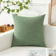 thumbnail image 4 of GHSDFBB Kevin Textile Set of 2 Sage Green Pillow Covers 20x20 Inch Farmhouse Boho Decorative Throw Pillow Covers Linen Cushion Covers for Sofa Couch Décor, 4 of 7